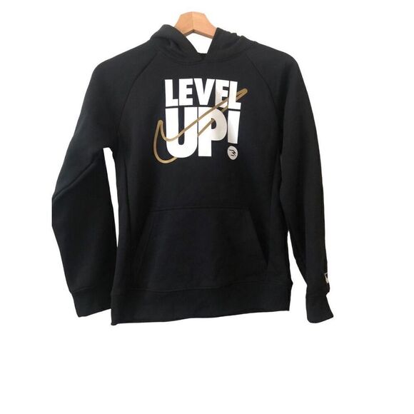 Nike Level Up Big Kids Hoodie Size Medium Black - Picture 3 of 6